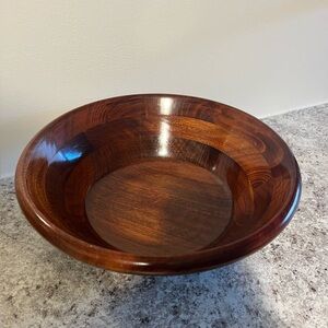 Large Bohemian Wooden Bowl